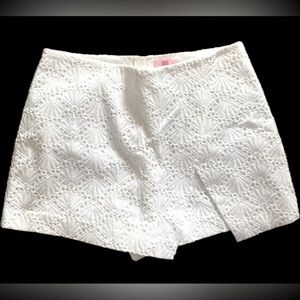 Lily Pulitzer white seashell skort